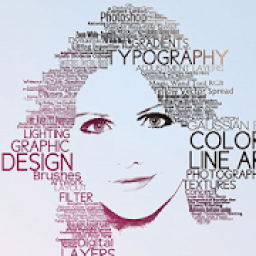 Word Cloud 2019 - Typo Effects Photo Editor आइकन