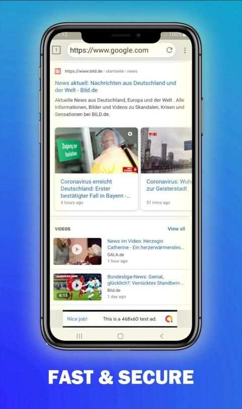 VP Browser - Fast and Secure with VPN स्क्रीनशॉट 1