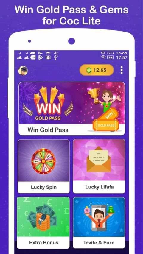 Win Gold Pass & Gems for COC Lite screenshot 5