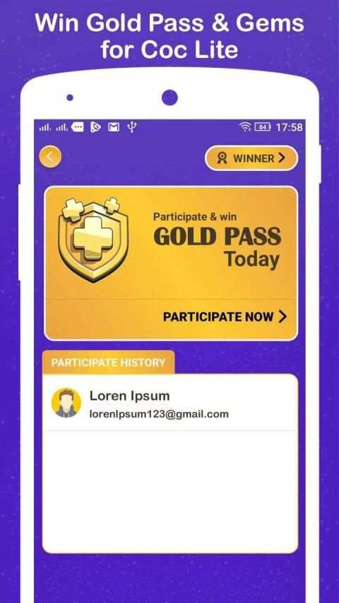 Win Gold Pass & Gems for COC Lite screenshot 3