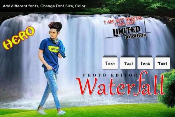 Waterfall Photo Editor स्क्रीनशॉट 3