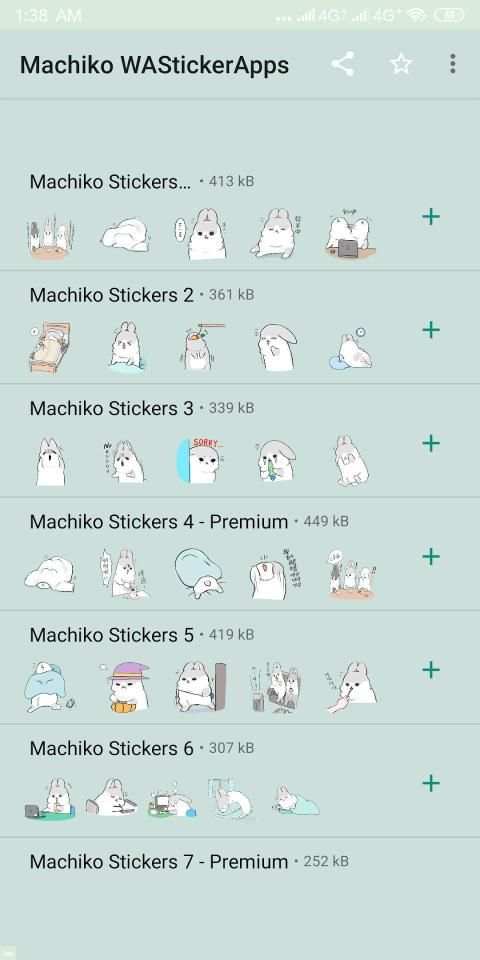 Machiko Rabbit Stickers screenshot 6