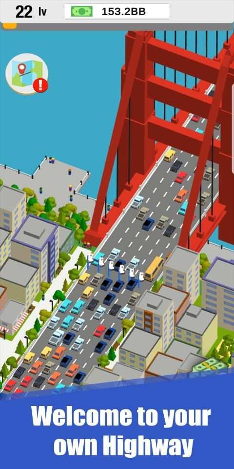 Idle Highway Toll - Car Clicker Game स्क्रीनशॉट 11