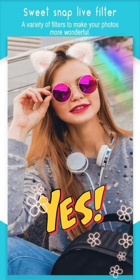 Sweet Snap – Live Filter स्क्रीनशॉट 1