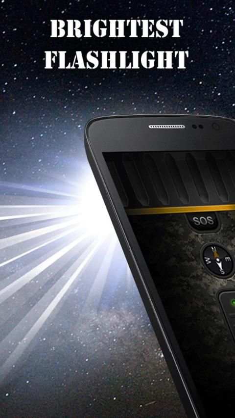 Military Flashlight Free screenshot 13