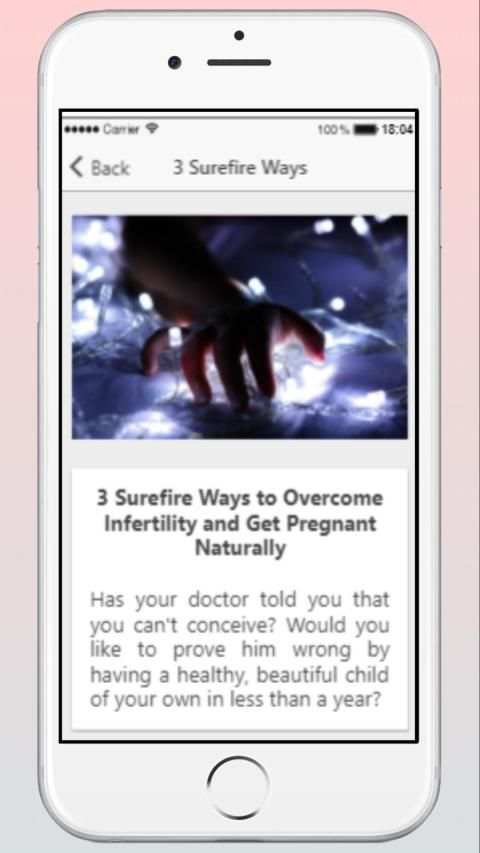 Infertility Cure Get Pregnant screenshot 2