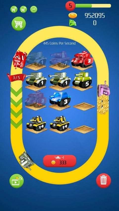 Merge Tanks - Best Idle Merge Game screenshot 3