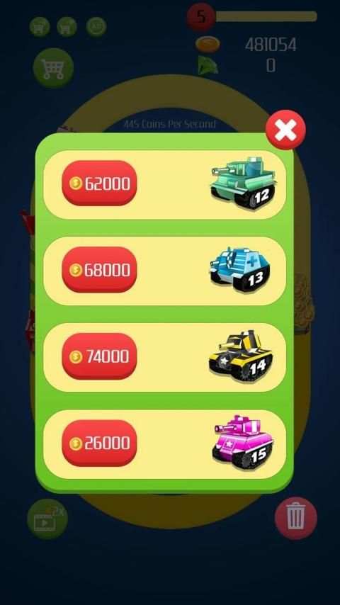 Merge Tanks - Best Idle Merge Game screenshot 1
