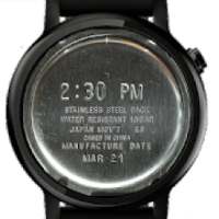 Stainless Steel Watch Face