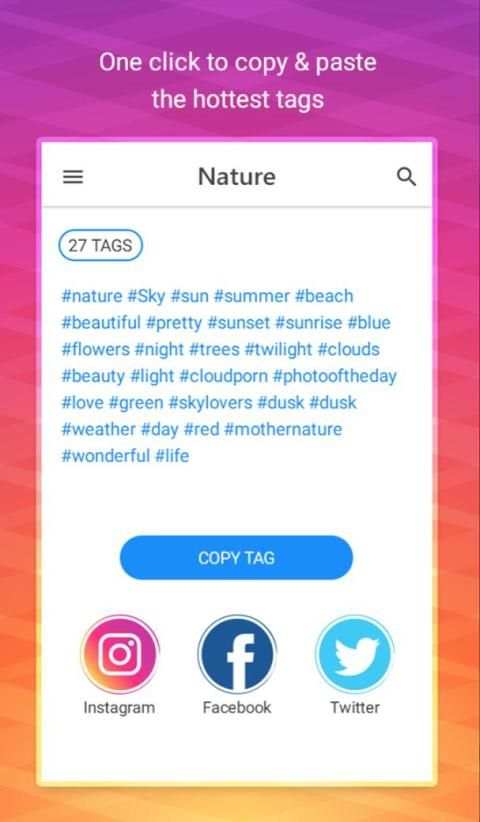 IgTag: Hashtags for Instagram - get Real Followers screenshot 2