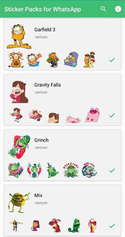 Funny Cartoon stickers for WhatsApp screenshot 3