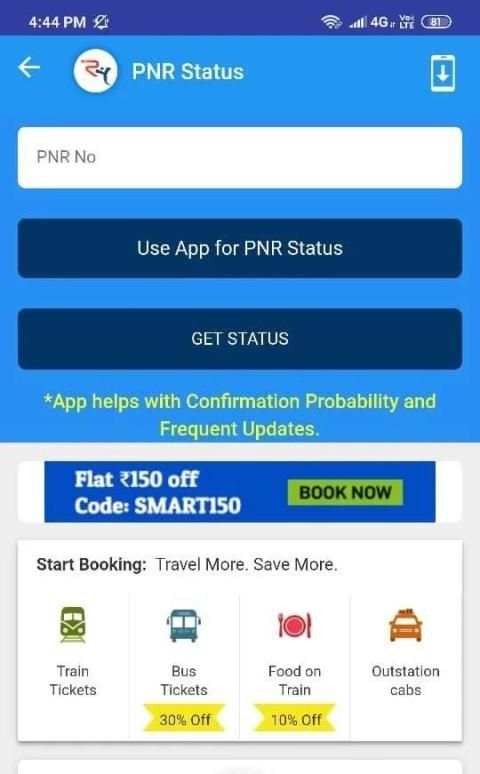 IRCTC New Live Train Status PNR Status Time Table screenshot 4