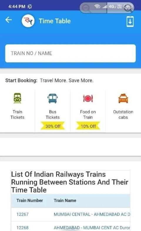 IRCTC New Live Train Status PNR Status Time Table screenshot 3