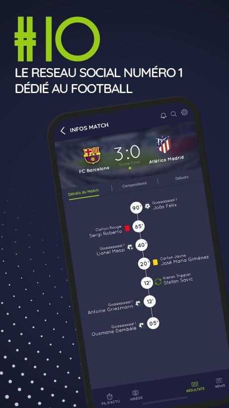 #10 - Réseau Social 100% Football screenshot 1