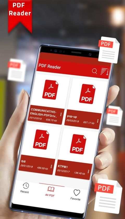 PDF reader for Android: PDF file reader स्क्रीनशॉट 1