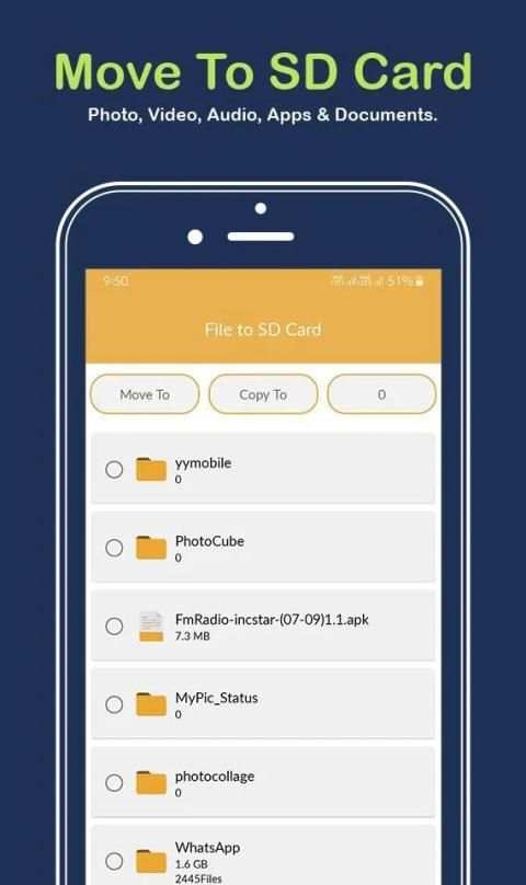 Move To SD Card : Move files to SD card screenshot 5