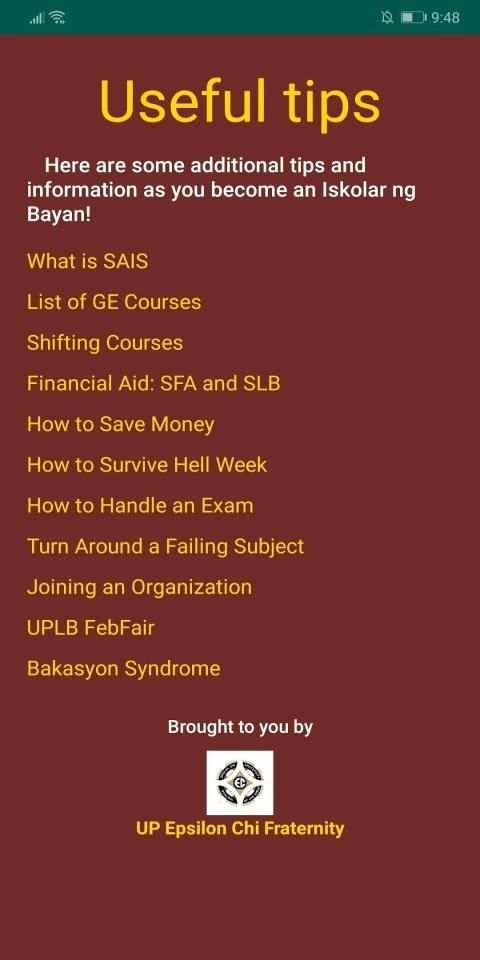 Freshman Survival Guide 2019 screenshot 1