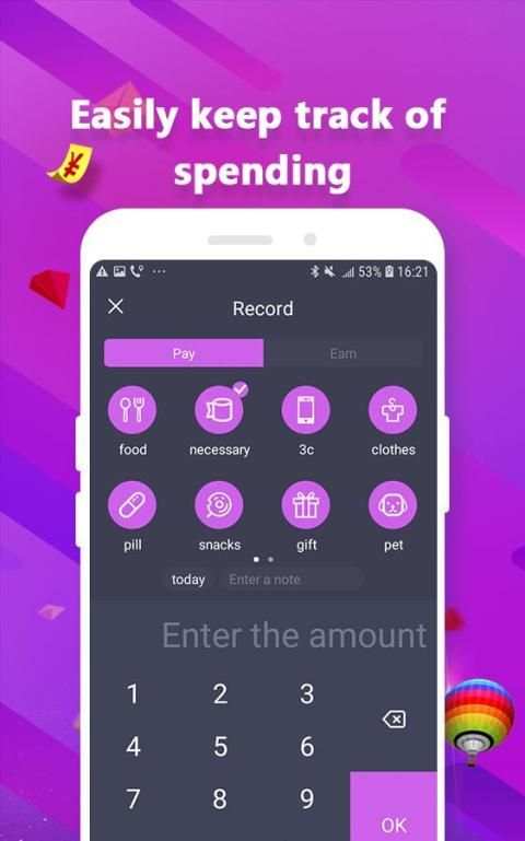 Money Tracker-Money Manager स्क्रीनशॉट 3