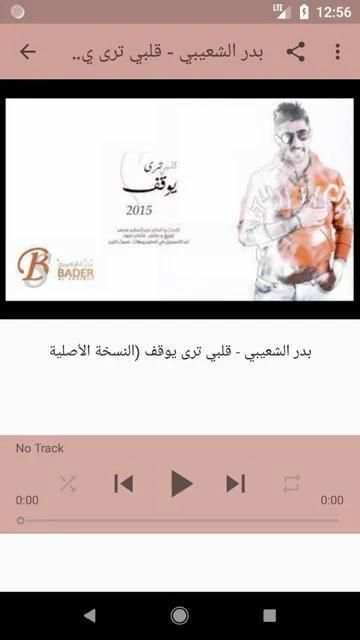 أغاني بدر الشعيبي بدون نت 2019 أنا وياه هادي خميس
‎ скриншот 1