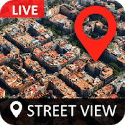 Street view live map: Satellite earth map icon