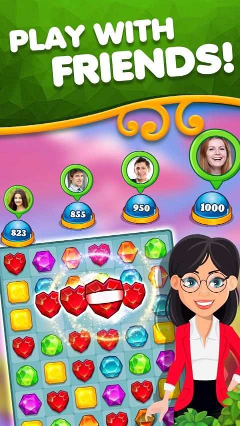 Classic Jewel Crystal Gem Match Games screenshot 7