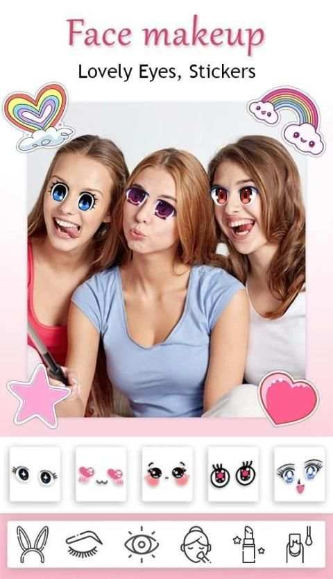YouFace Makeup Camera - Beauty Photo Makeup Editor स्क्रीनशॉट 1