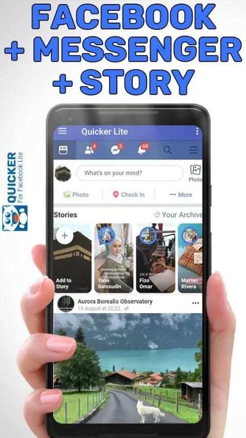 Quicker for Facebook Lite स्क्रीनशॉट 8
