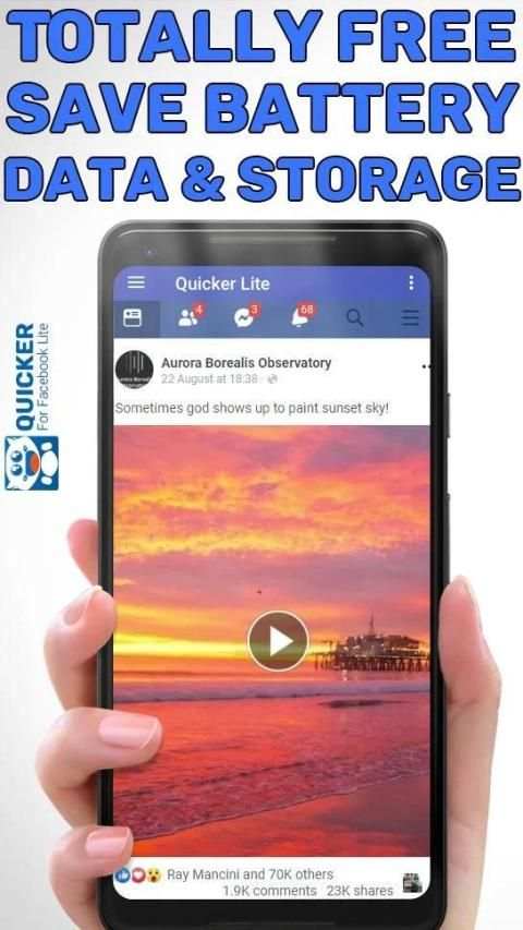 Quicker for Facebook Lite स्क्रीनशॉट 6