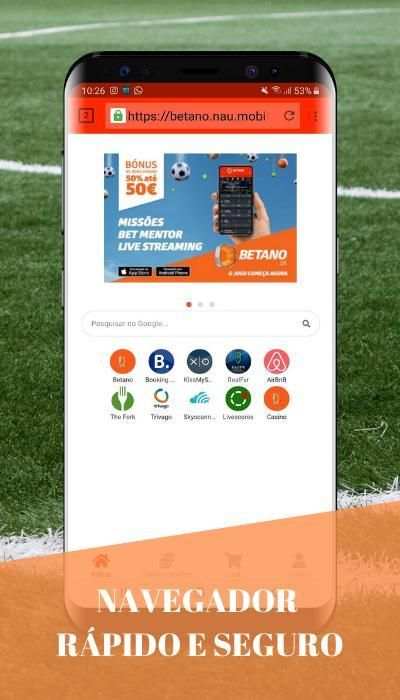 Teste - Betano browser - Navega e ganha screenshot 1