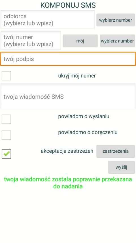 darmowe SMS bramka screenshot 2