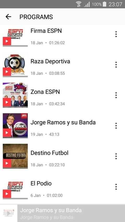 ESPN Deportes Radio screenshot 1