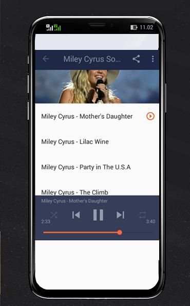 Miley Cyrus Song Offline screenshot 2