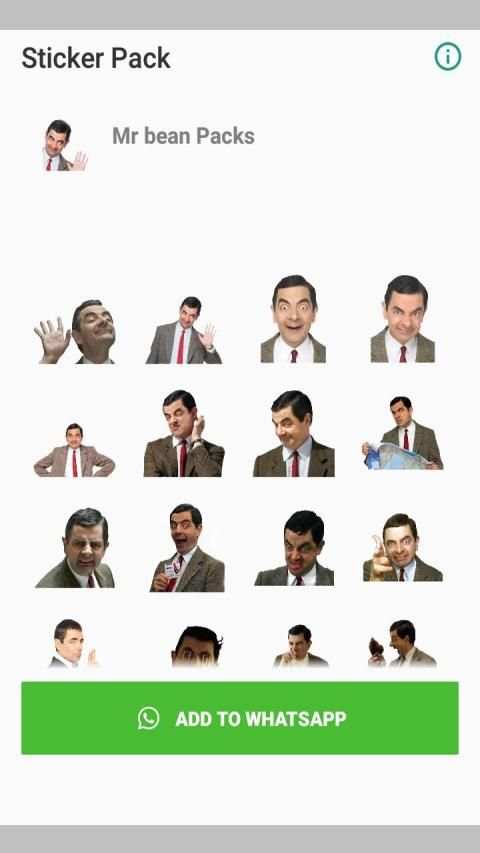 Funny Stickers Mrbean WAStickerapps screenshot 3