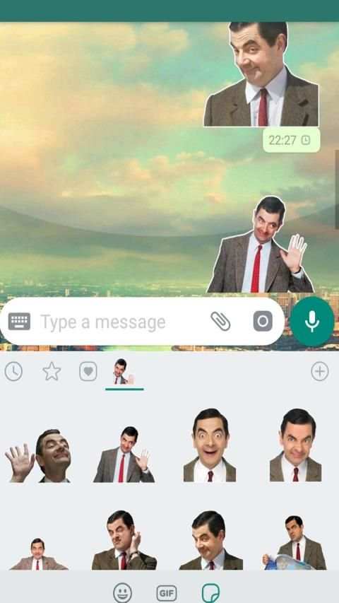 Funny Stickers Mrbean WAStickerapps screenshot 1