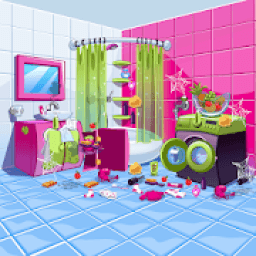 Doll House Cleaning - Princess Room Cleaner Game आइकन