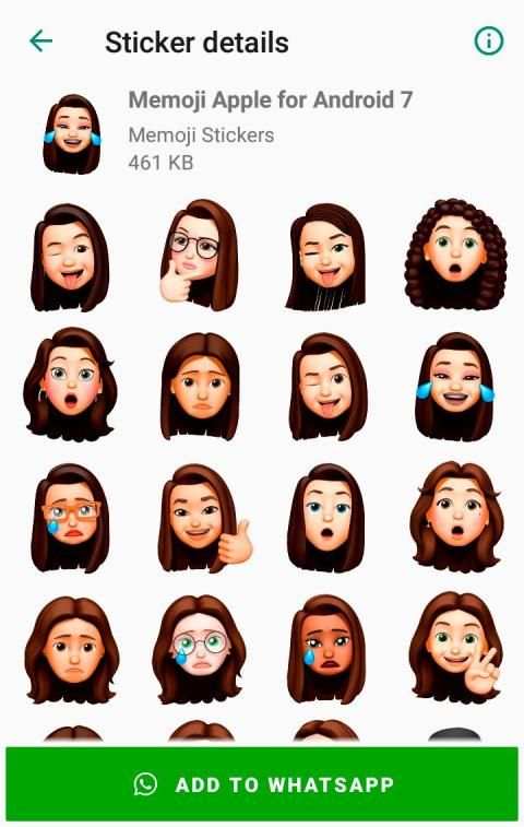 Memoji Apple Stickers for Android WhatsApp स्क्रीनशॉट 5