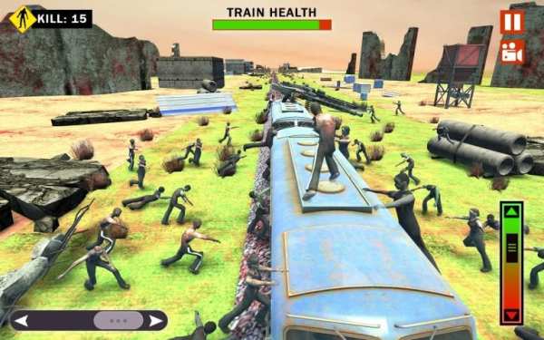 Zombie Train War - Zombie Train Shooting Game screenshot 6