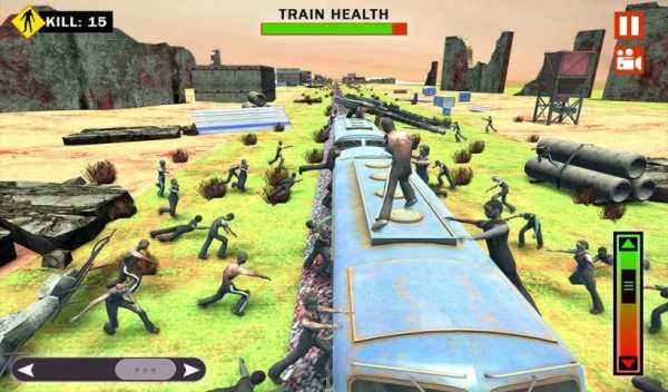 Zombie Train War - Zombie Train Shooting Game screenshot 2