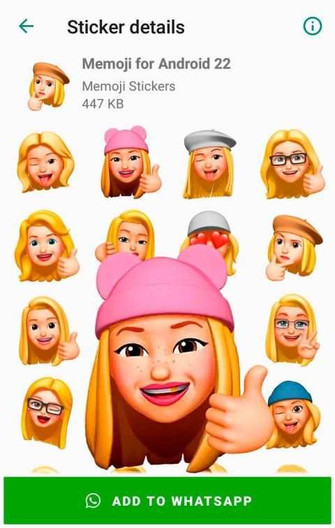 Stickers Memoji for Android WhatsApp WAStickerApps स्क्रीनशॉट 4