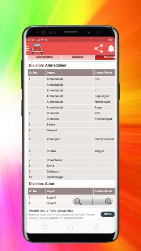 Gujarat ST bus schedule screenshot 3