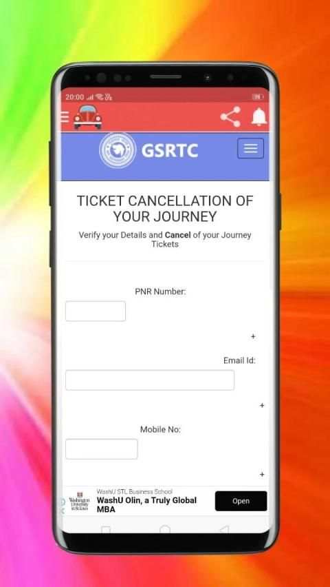 Gujarat ST bus schedule screenshot 2