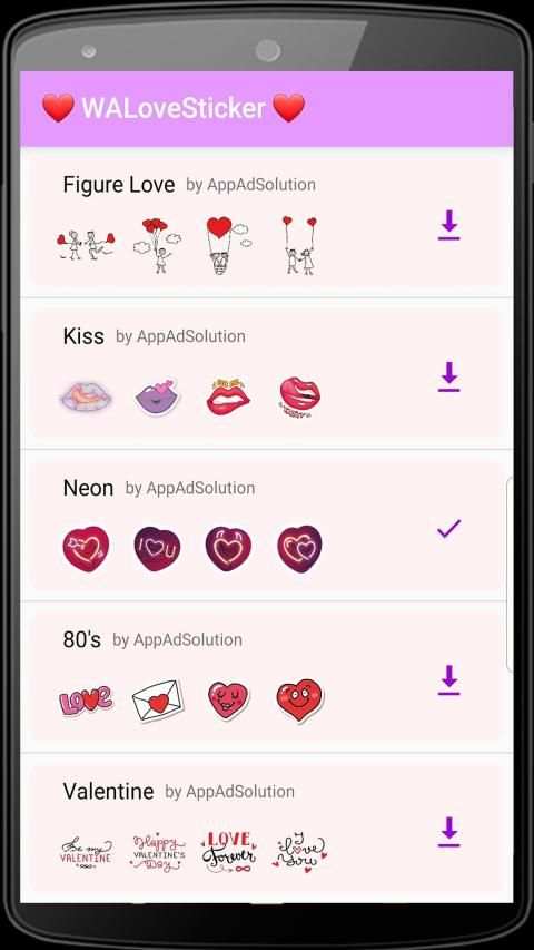 ❤ WALoveSticker ❤ WAStickerApps of Love screenshot 8