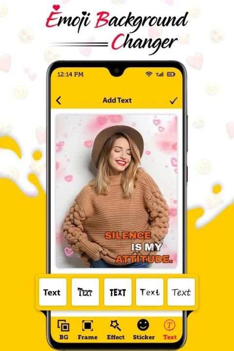 Emoji Background Changer : Photo Changer Editor स्क्रीनशॉट 2