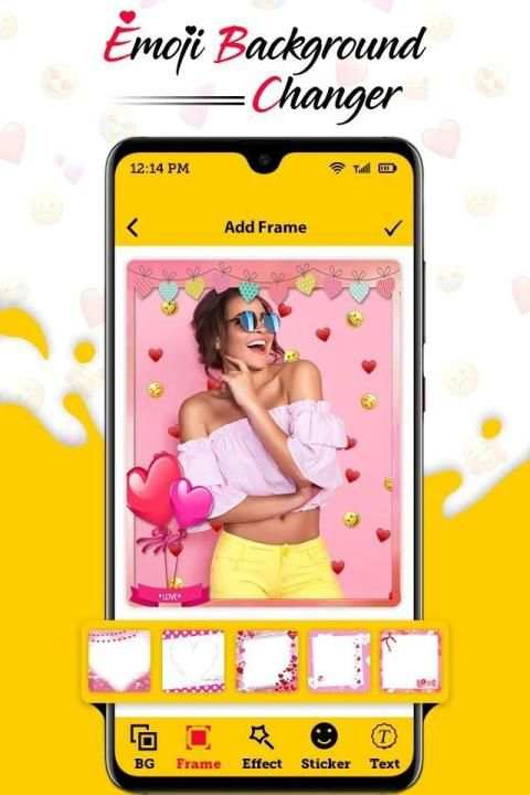 Emoji Background Changer : Photo Changer Editor स्क्रीनशॉट 5