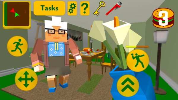 Craft Granny. Blocky Neighbor Escape 3D स्क्रीनशॉट 8
