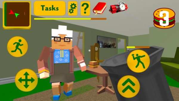 Craft Granny. Blocky Neighbor Escape 3D स्क्रीनशॉट 5