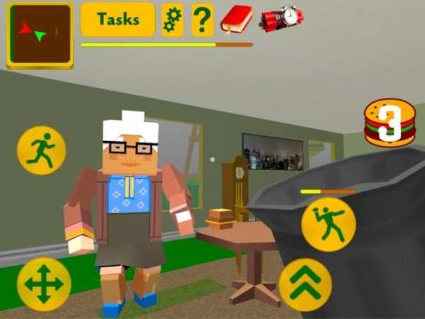 Craft Granny. Blocky Neighbor Escape 3D स्क्रीनशॉट 2