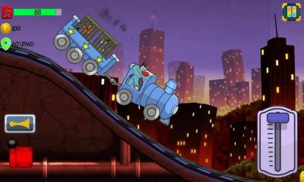 Little Oggy Rail Rush screenshot 3