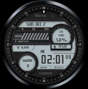 Digital Striker Watch Face स्क्रीनशॉट 2