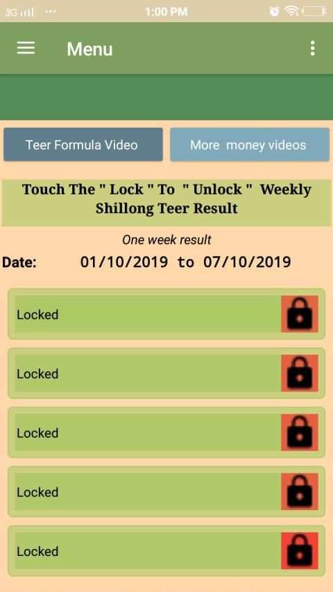 Shillong teer weekly target screenshot 4